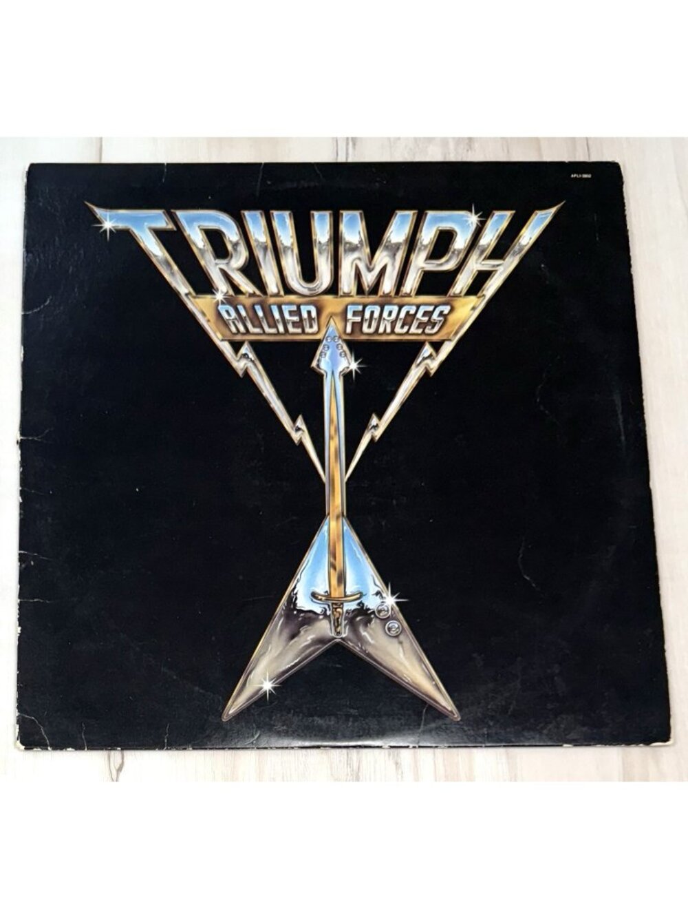Allied Forces by Triumph 1981 Vinyl LP Record RCA AFL1-3902 Inner Sleeve Rock